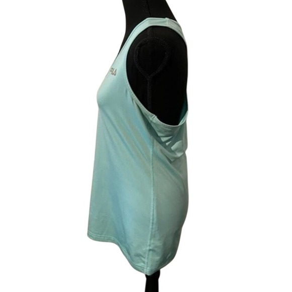 FILA Athletic Razorback Tank Top Seafoam Green Workout Exercise Athleisure - Picture 2 of 6